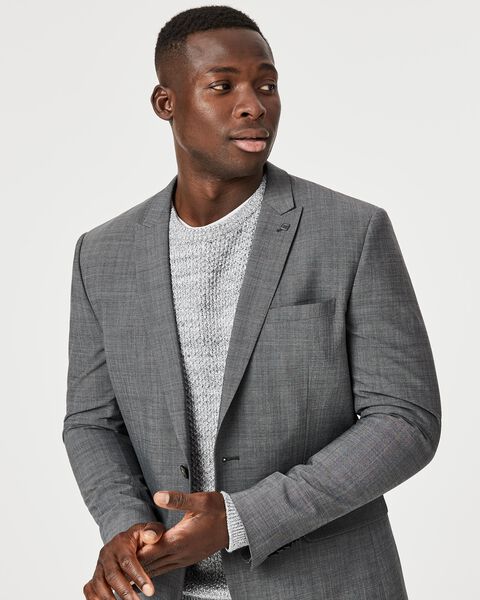 Goldsmith Tailored Jacket, Mid Grey, hi-res